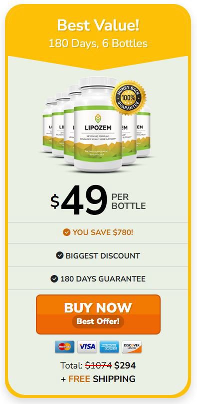 Lipozem buy 6 bottle